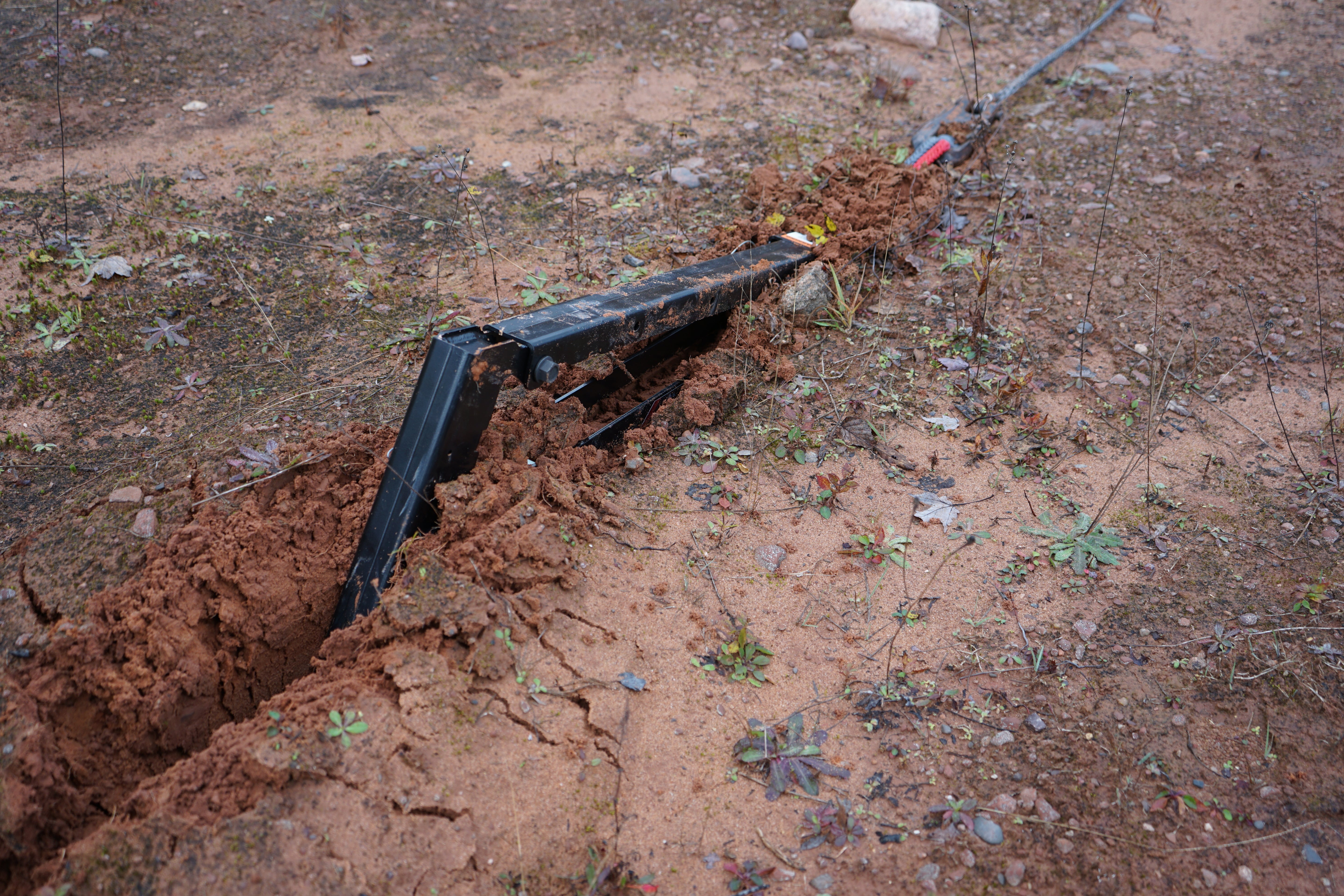 GRP anchoring into Clay